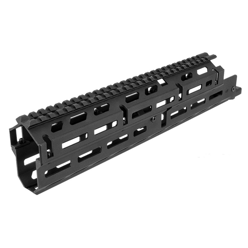 Aim Sports MMAK04 Handguard  Long  Dropin MLOK 2Piece Style Made of 6061T6 Aluminum with Black Anodized Finish for AK47