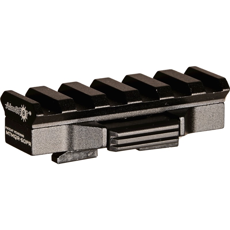 AimShot MTMQR60PR Quick Release MLok Adapter Picatinny Rail  Black Anodized