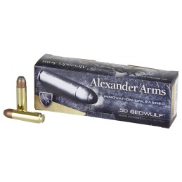 Alexander Arms AB400FPBOX FP  50 Beowulf 400 gr Flat Point 20 Per Box 10 Case