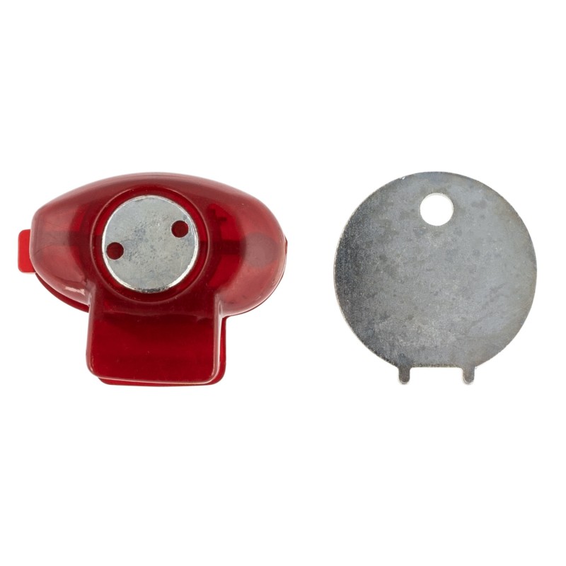 Allen 18511 Trigger Lock  Open With Key Red Polymer Firearm Fit Handgun