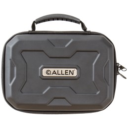 Allen 829 EXO  Handgun Case Black Polymer Molded Carry Handle Egg Crate Foam  Lockable Zippers 9 x 6.25 Interior Dimensions