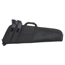 Tac Six 10902 Wedge Tactical Case made of Endura with Black Finish Foam Padding Knit Lining  Pockets for Rifles 36 L