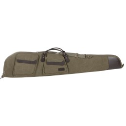 Heritage Cases 54148 North Platte  48 Olive Cotton Canvas with Leather Trim  Brushed Tricot Lining