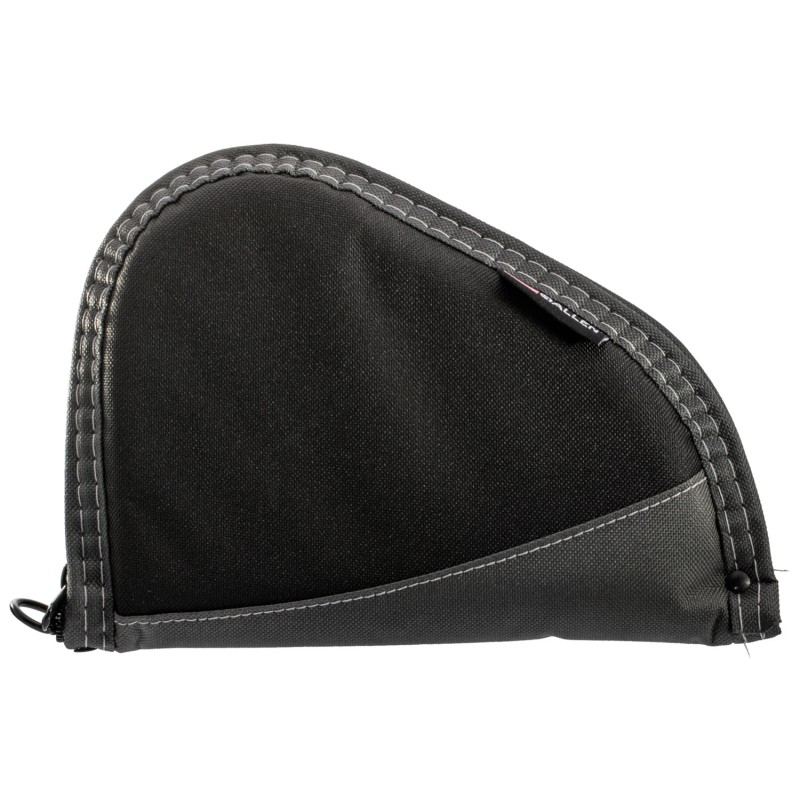 Allen 4448 Deluxe  Handgun Case Black wGray Trim Foam Padding NonAbsorbent Lining  Lockable Zipper 8 L