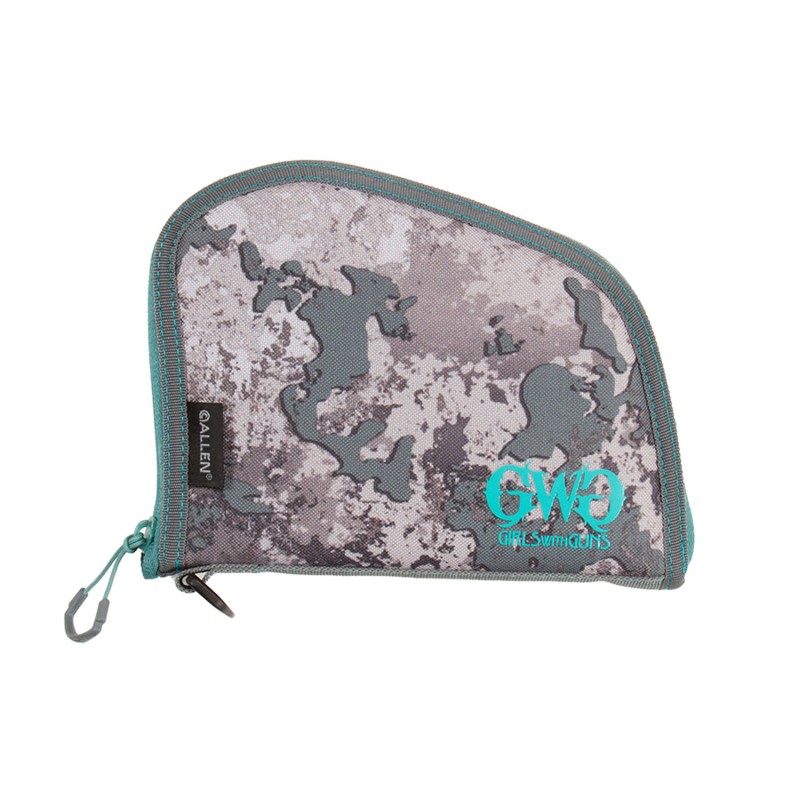 Allen Girls With Guns 918 In The Shade Handgun Case with Shade Camo Finish Locking Zipper  Foam Padding 8 L