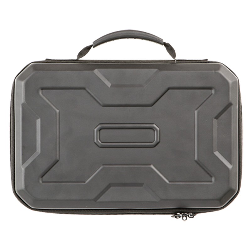 Allen 8212 EXO  Handgun Case Black Polymer Egg Crate Foam Lockable Zipper  Molded Rubber Handle 12 L