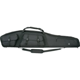 Tac Six 10949 Velocity Rifle Case 55 Black Endura with 600D Polyester  Lockable Zipper