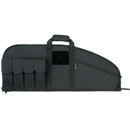 Tac Six 10632 Range Tactical Rifle Case made of Endura with Black Finish Knit Lining  Lockable Zipper for Rifles 32 L