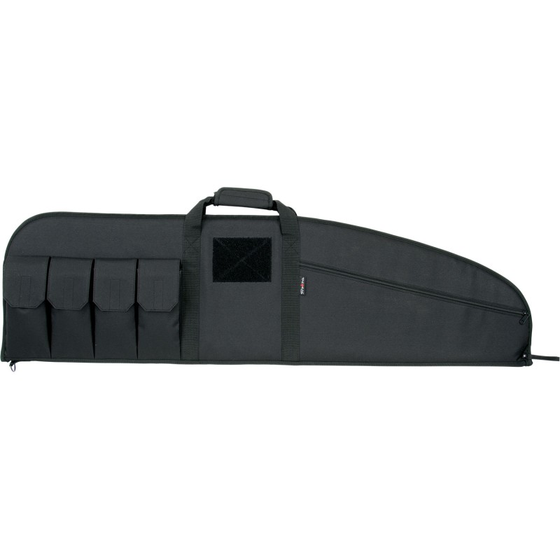 Tac Six 10662 Range Tactical Rifle Case made of Endura with Black Finish Knit Lining  Lockable Zipper for Rifles 46 L