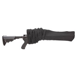 Tac Six 13255 Tactical Rifle Sock  made of Knit with Black Finish Silicone Treatment  Cinch Closure for Tactical Firearms wwo Sc