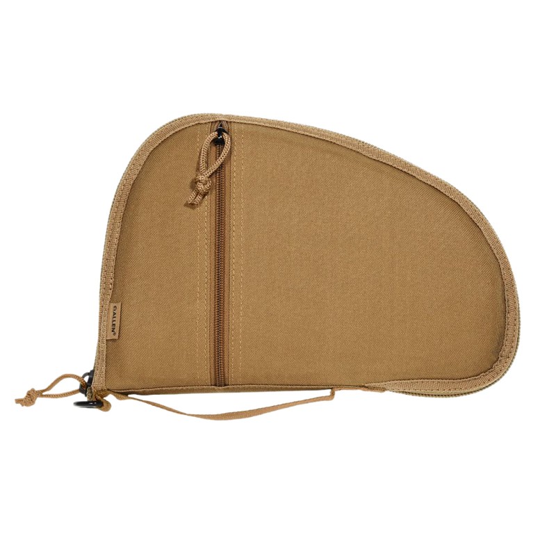 Allen 3614 Torrey  Handgun Case Coyote Tan Polyester Small Accessory Pocket Muzzle Pocket  Lockable Zipper 11.50 x 7.75 Exterior