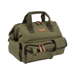 Allen 8329 Triumph Range Bag Green 600D Polyester Ripstop with Lockable Main Compartment FoldUp Pistol Mat Webbed Carry Handles 