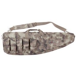 Tac Six 10933 Duty Tactical Rifle Case made of Endura with ATACS AU Finish Lockable Zipper Adjustable Mag Pockets Padded Interna