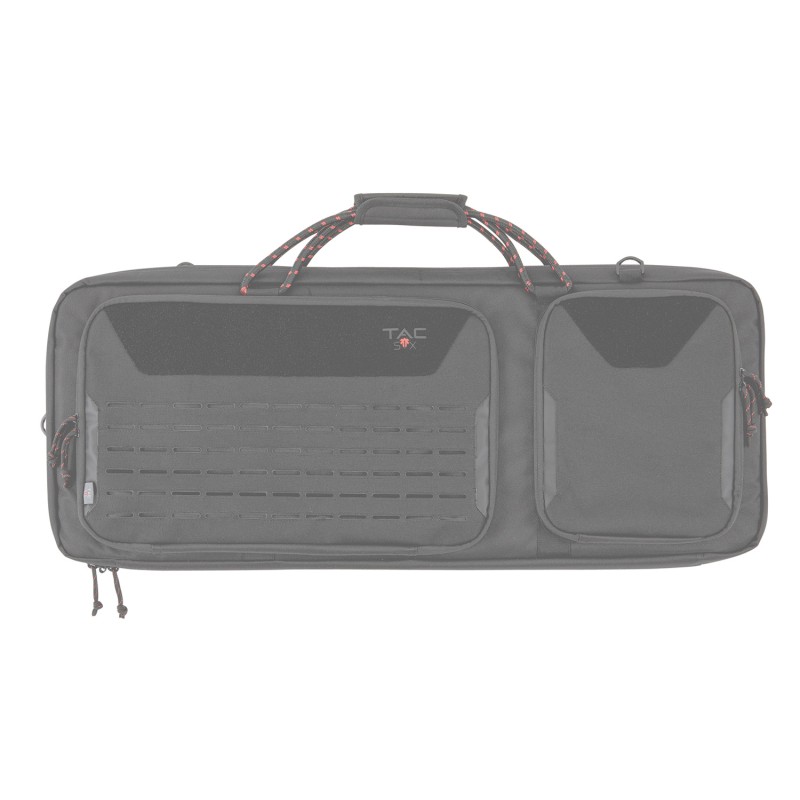 Tac Six 10829 Squad Tactical Case made of Black 600D Polyester with Lockable Zippers MOLLE Panel System Storage Pockets  Carry H