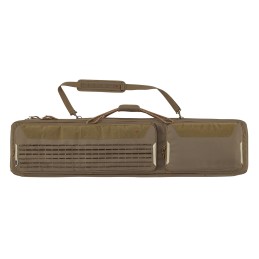 Tac Six 10844 Unit Tactical Rifle Case 55 Coyote Holds 2 Rifles with Large Exterior Pockets  Padded Shoulder Strap