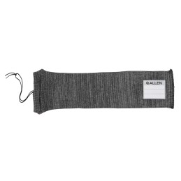 Allen 13170 Stretch Knit Handgun Sock  Gray SiliconeTreated Knit wCustom ID Labeling Holds Handguns 14 L x 3.75 W Interior Dimen