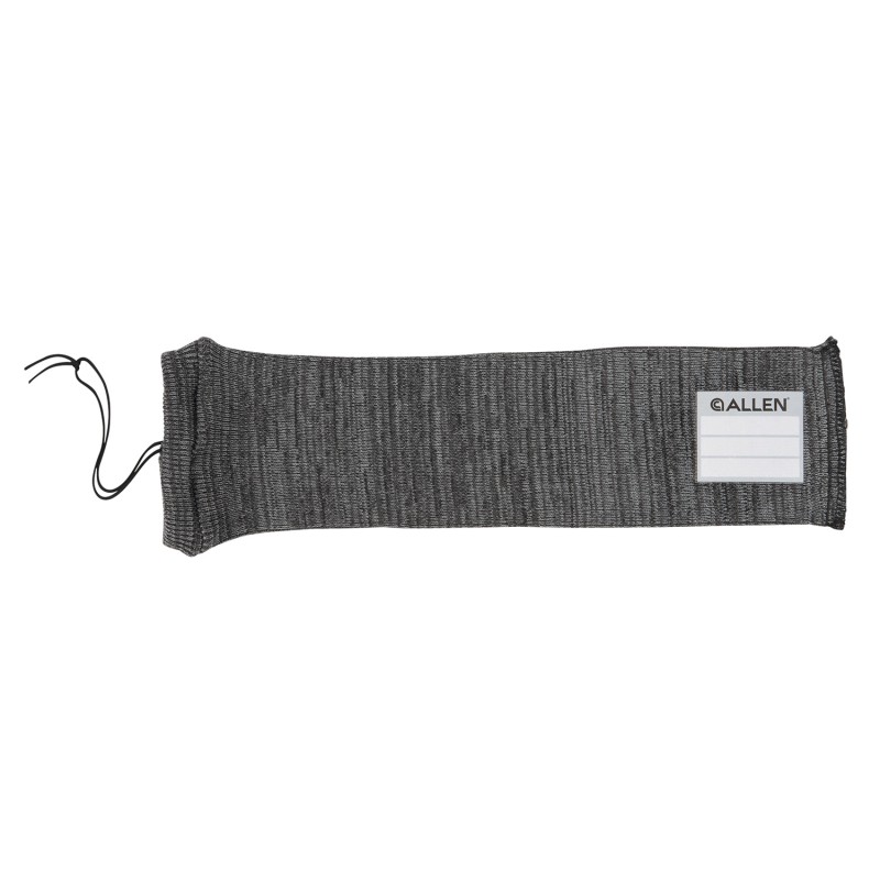 Allen 13170 Stretch Knit Handgun Sock  Gray SiliconeTreated Knit wCustom ID Labeling Holds Handguns 14 L x 3.75 W Interior Dimen