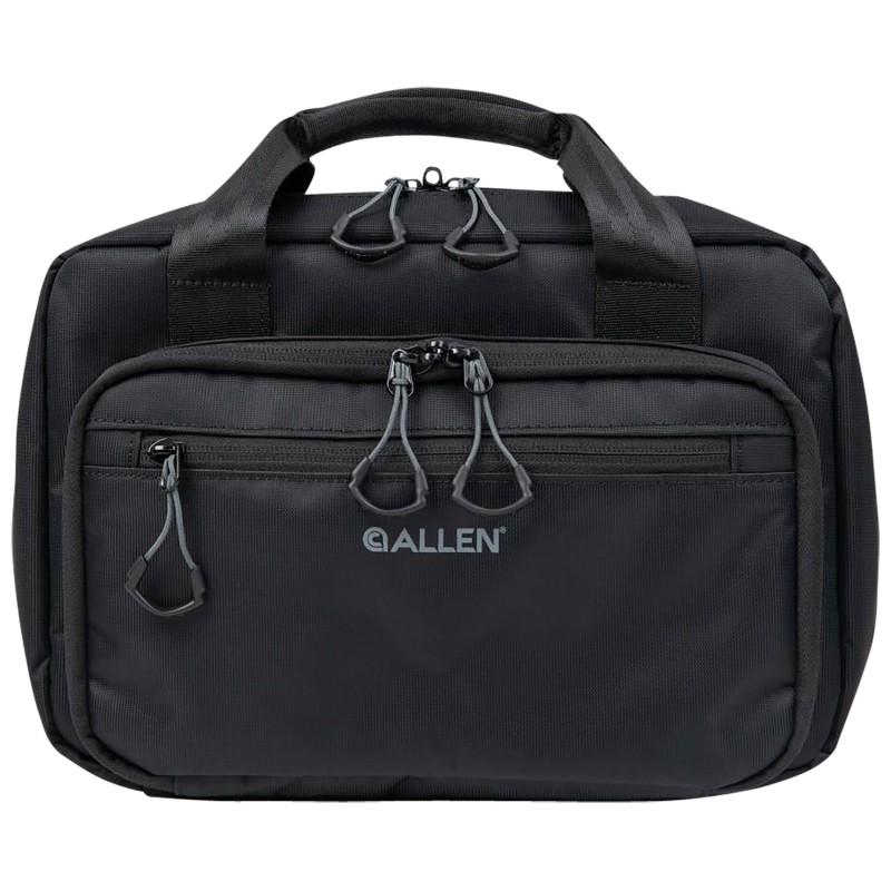 Allen 3639 Double Pistol Bag Black Nylon Holds 2 Handguns