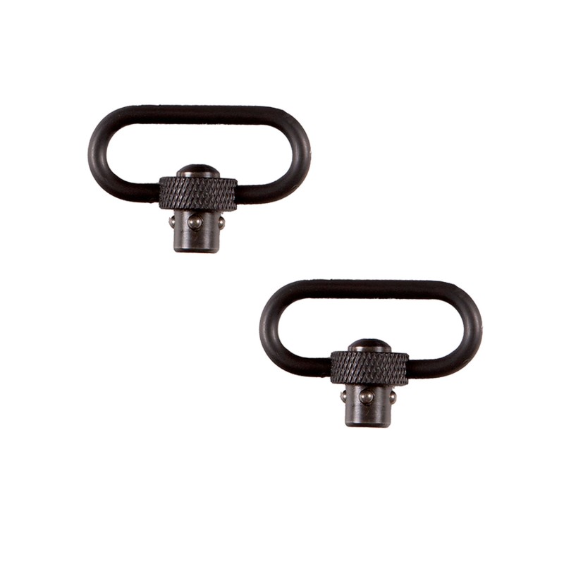 Allen 14516 Quick Detach Swivel  Set 1.25 Push Button Black Steel