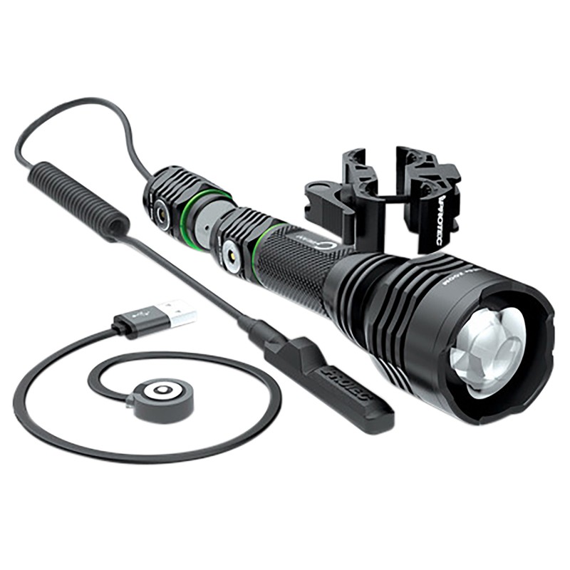 iProtec 6689 O2 Beam RCGreen  Black Anodized 40400 Lumens