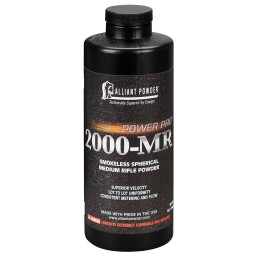 Alliant Powder PWR2000MR Rifle Powder Power Pro 2000MR Rifle MultiCaliber Medium Rifle 1 lb