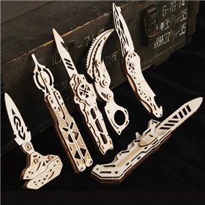 Wood Knife Puzzle Set