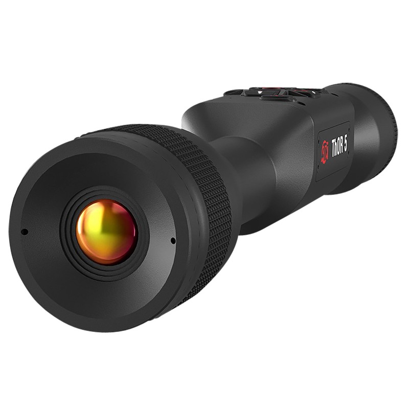 ATN TIWST5319A Thor 5 320 Thermal Rifle Scope Black Anodized 312x Smart Mil Dot Reticle wZoom 320x240 12 Microns 60 fps Resoluti