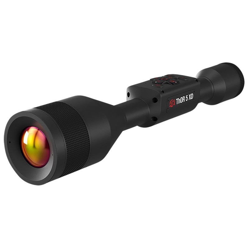 ATN TIWST51250A Thor 5 XD  Thermal Rifle Scope Black Anodized 220x Smart Mil Dot Reticle wZoom 1280x1024 12 Micron Resolution