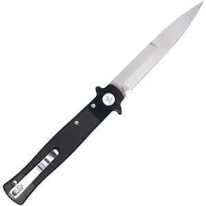 Stiletto Button Lock Blk/Satin