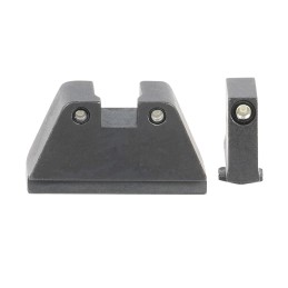 AmeriGlo GL814 Optic Compatible Sight Set for Glock  Black  2XL Tall Green Tritium with Black Outline Front Sight 2XL  Tall  Gre