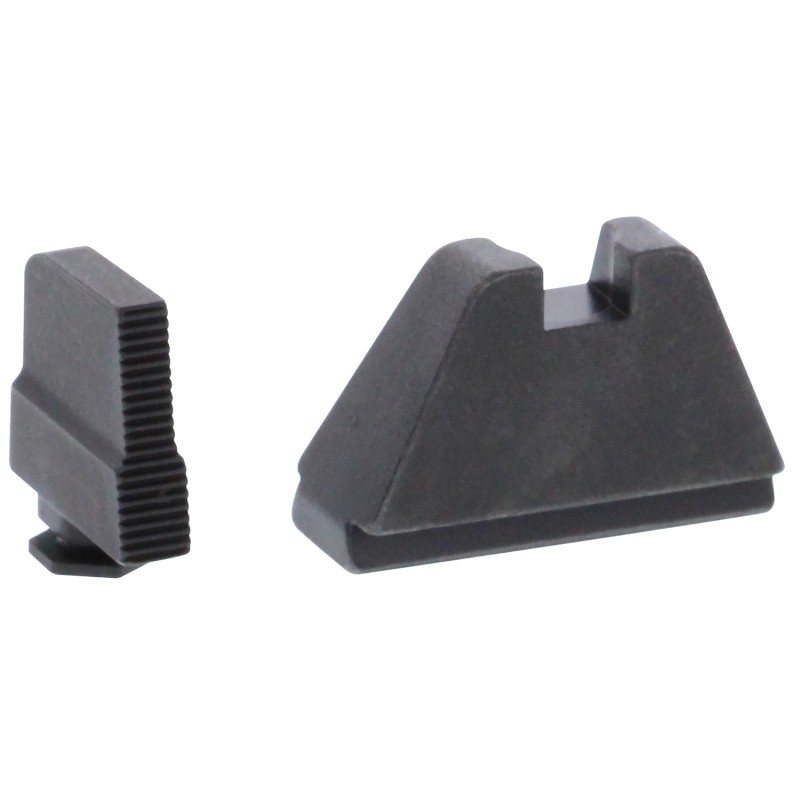 AmeriGlo GL507 Optic Compatible Sight Set for Glock  Black  5XL Tall Black Front Sight 5XL Tall  Black Rear Sight