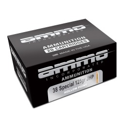 Ammo Inc 38125JHPA20 Signature  38 Special 125 gr Jacket Hollow Point 20 Per Box 10 Case