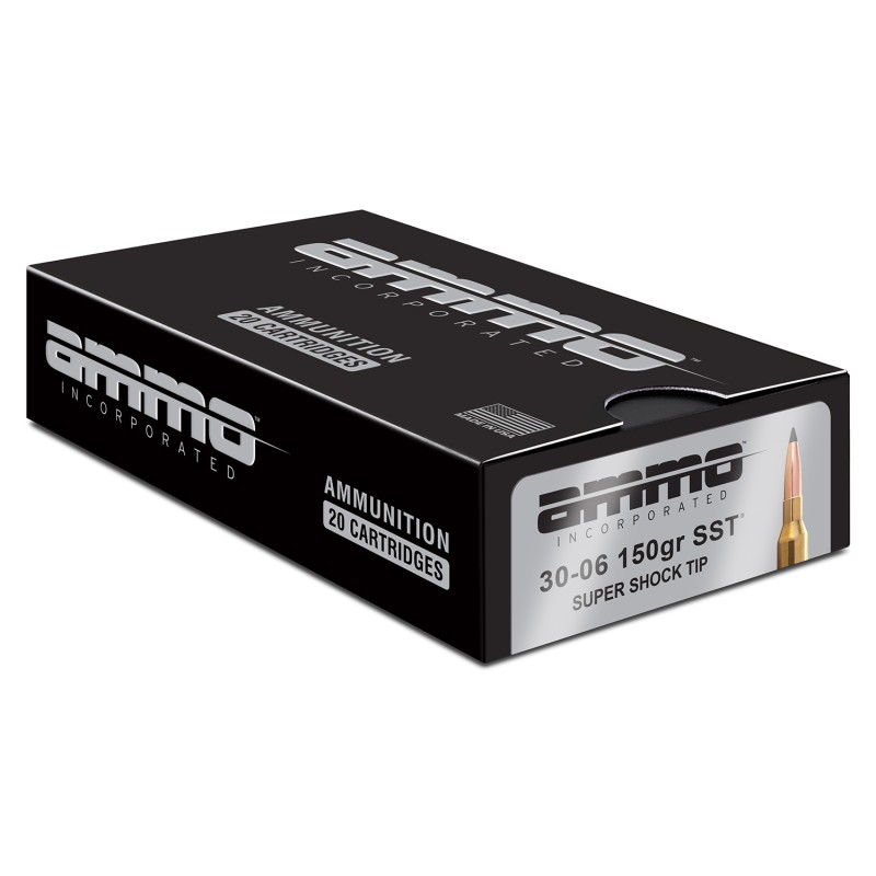 Ammo Inc 3006150SSTA20 Signature  3006 Springfield 150 gr Super Shock Tip 20 Per Box 10 Case