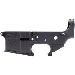 Anderson D2K067A000OP Receiver  MultiCaliber Black Anodized Finish 7075T6 Aluminum Material with MilSpec Dimensions for AR15