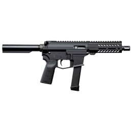 Angstadt Arms AAUDP09P06 UDP9  9mm Luger 151 6 Black Melonite Threaded Barrel 5.50 Free Float MLOK Handguards Black Cerakote Alu