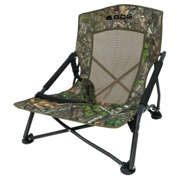 BogPod 1134444 Snood  LowProfile Chair 4 Legs Mossy Oak Camo Steel Frame Carry Strap