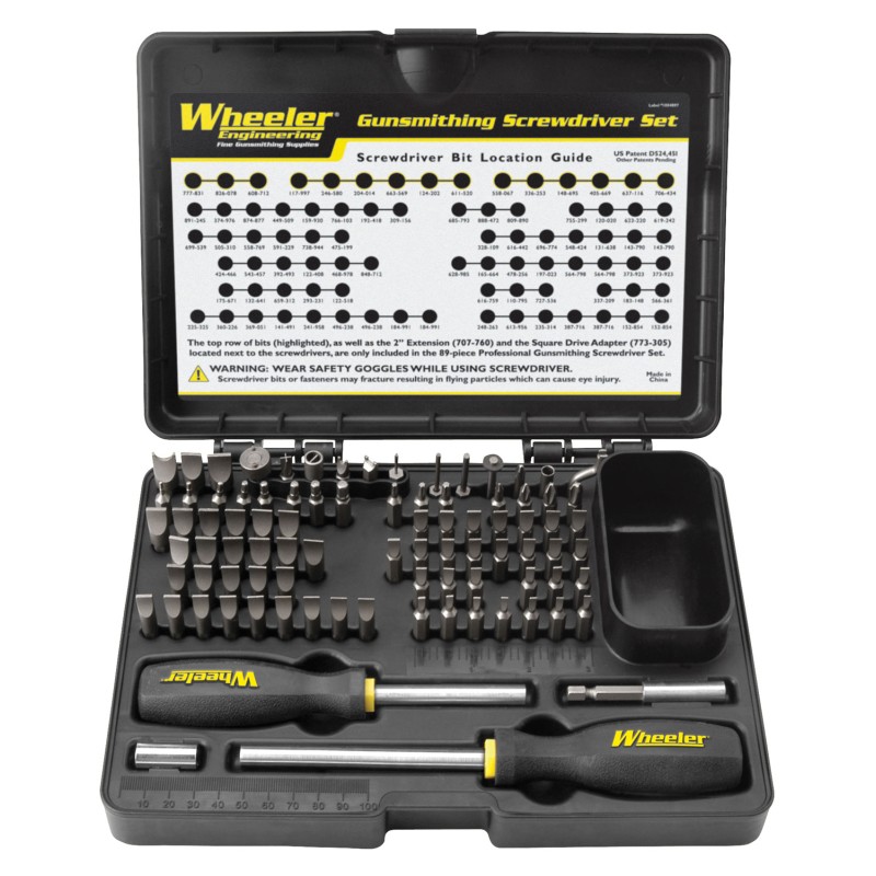 Wheeler 562194 Deluxe Gunsmithing Screwdriver Set 89 Pieces