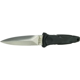 Smith  Wesson Knives SWHRT3 Military Boot Knife 3.50 Fixed Spear Point Plain Black TPR Handle Includes Sheath