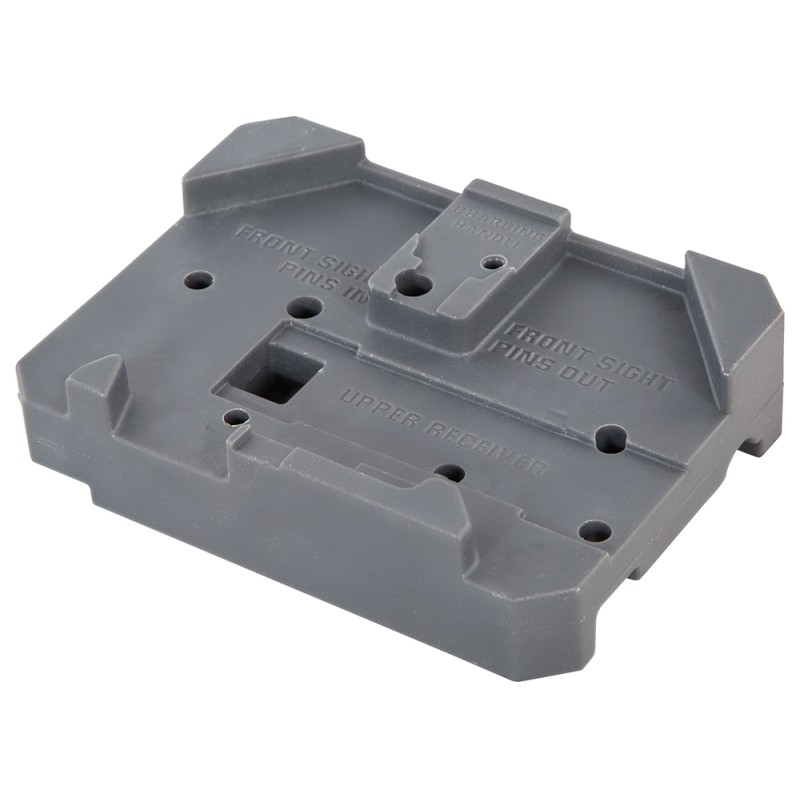 Wheeler 156945 Armorers Bench Block Gray Plastic Rifle AR Platform