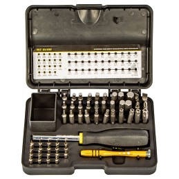 Wheeler 1081958 SAEMetric Hex  Torx Screwdriver Set Black Multiple Universal 55 Pieces