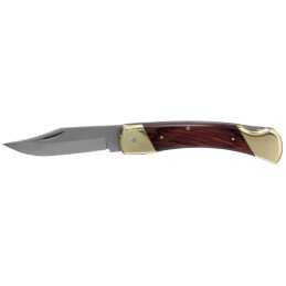 Uncle Henry LB7CP LB7 Bear Paw 3.70 Folding Plain Stainless Steel Blade 5 Includes Sheath