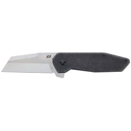 Schrade 1136251 Slyte  3 Folding Plain Satin D2 Steel Blade 4.50 Dark Stonewash Stainless Steel Handle