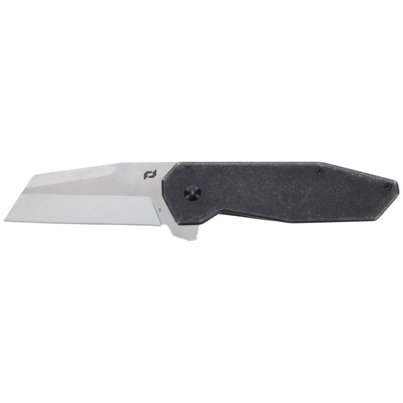 Schrade 1136251 Slyte  3 Folding Plain Satin D2 Steel Blade 4.50 Dark Stonewash Stainless Steel Handle