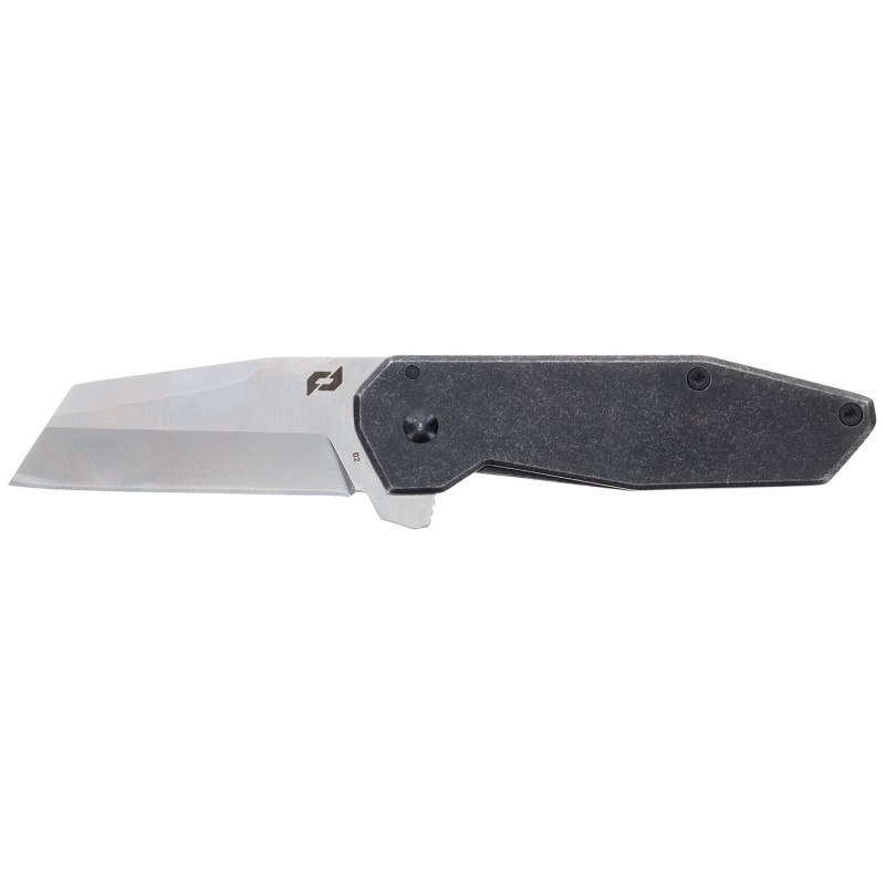 Schrade 1182277 Slyte Compact 2.40 Folding Plain Satin D2 Steel Blade 3.50 Dark Stonewash Stainless Steel Handle