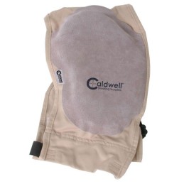 Caldwell 330110 Super Mag Plus Recoil Shield Tan Cloth wLeather Pad Ambidextrous