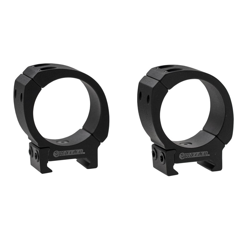 Wheeler 1133751 Sporter Scope Rings  Black 30mm Medium