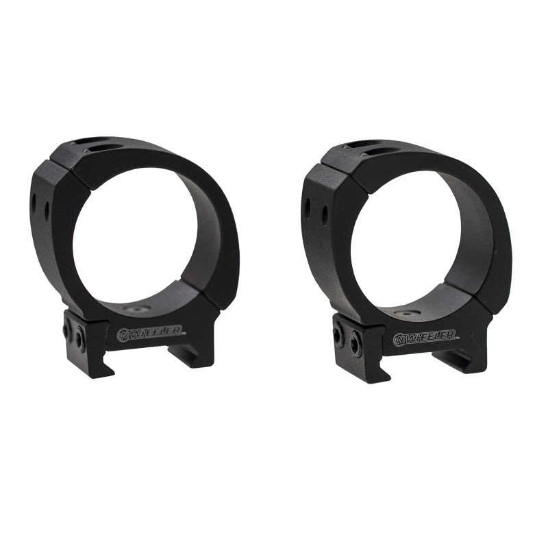 Wheeler 1133752 Sporter Scope Rings  Black 30mm High