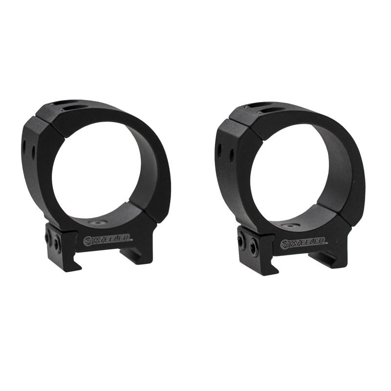 Wheeler 1133749 Sporter Scope Rings  Black 1 High