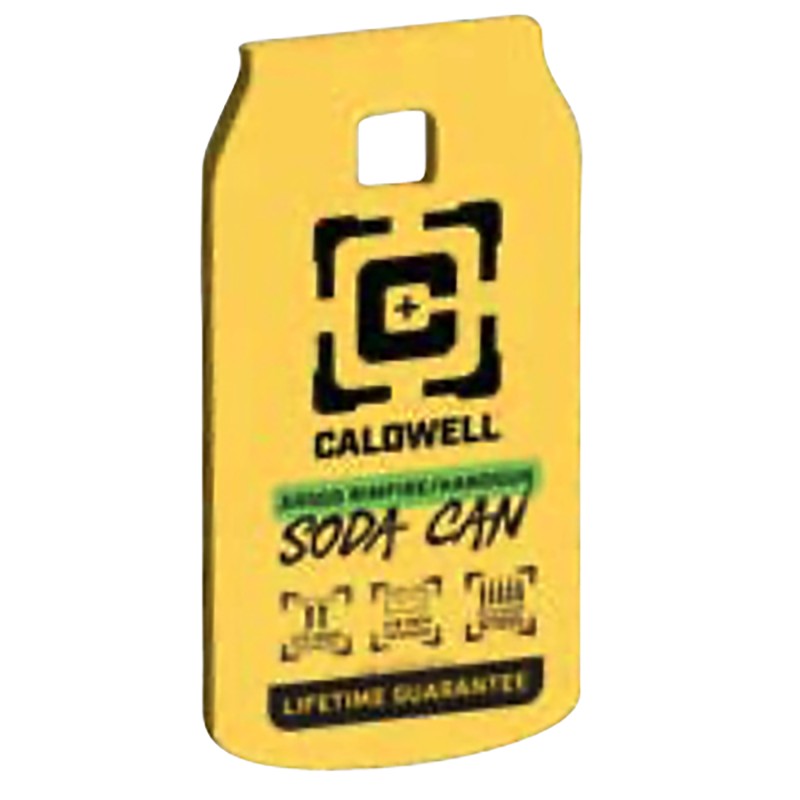 Caldwell 4002314   RimfireHandgun Yellow AR500 Steel Soda Can 14 Thick