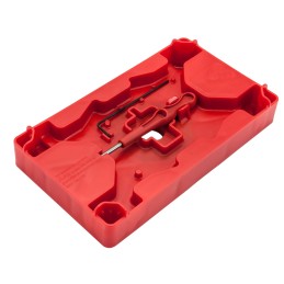 Apex Tactical 104110 Armorers Tray  Pin Punch  Red Polymer Pistol